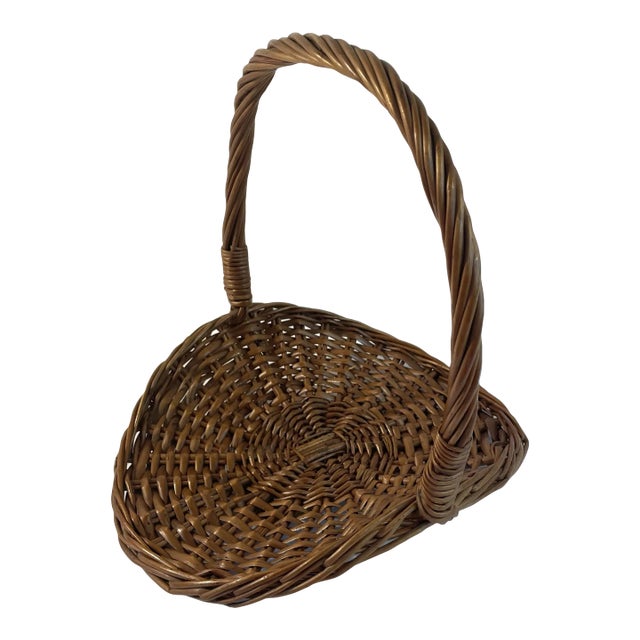 Vintage Flower Basket For Sale