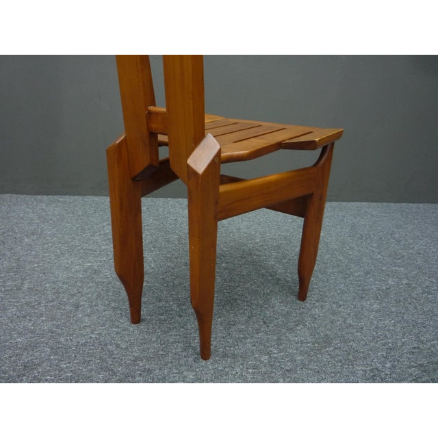 Set of Brutalist Dining Chairs, 1980s For Sale - Image 9 of 14