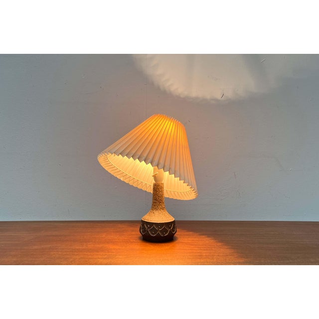 Mid-Century Modern Danish Studio Pottery Table Lamp from Lovemose, 1960s For Sale - Image 6 of 18