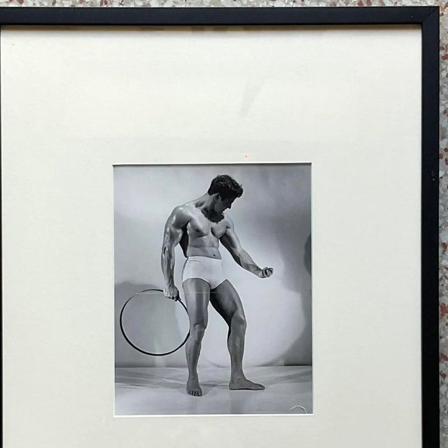 Vintage Bruce of La Male Physique Photograph, Hoop Pose For Sale - Image 10 of 14