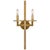 Kelly Wearstler for Visual Comfort Signature Liaison Double Sconce in Antique-Burnished Brass For Sale