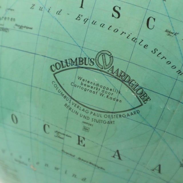 Large Vintage Columbus Globe, 1950s For Sale - Image 11 of 15