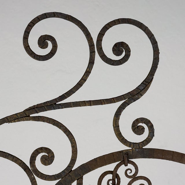 Antique Decorative Wrought Iron Wall Panel, Italy, 1920s For Sale - Image 3 of 18