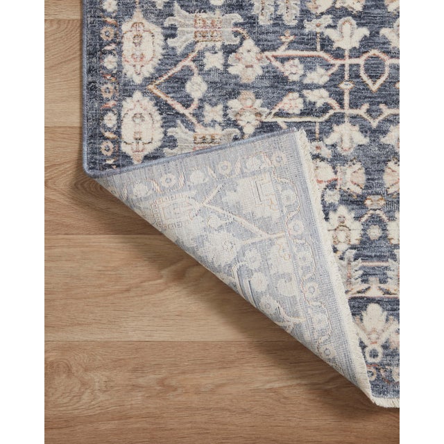 2020s Amber Lewis x Loloi Zuma Blue / Ivory 5'-3" x 7'-9" Area Rug For Sale - Image 5 of 8