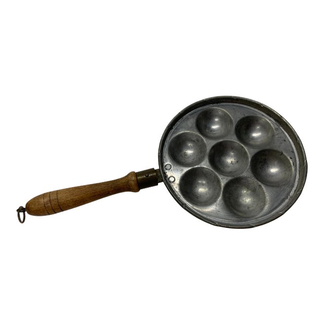 Vintage French Escargot Snail Egg Poacher Pan For Sale