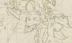 Large German Chart of the Islands of the Philippines with Hand-Colored Borders, 1763