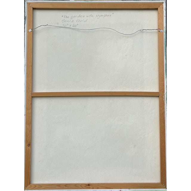 Chestnut " Garden Nymphs" Original Oil Painting by Sonia Gold For Sale - Image 8 of 15