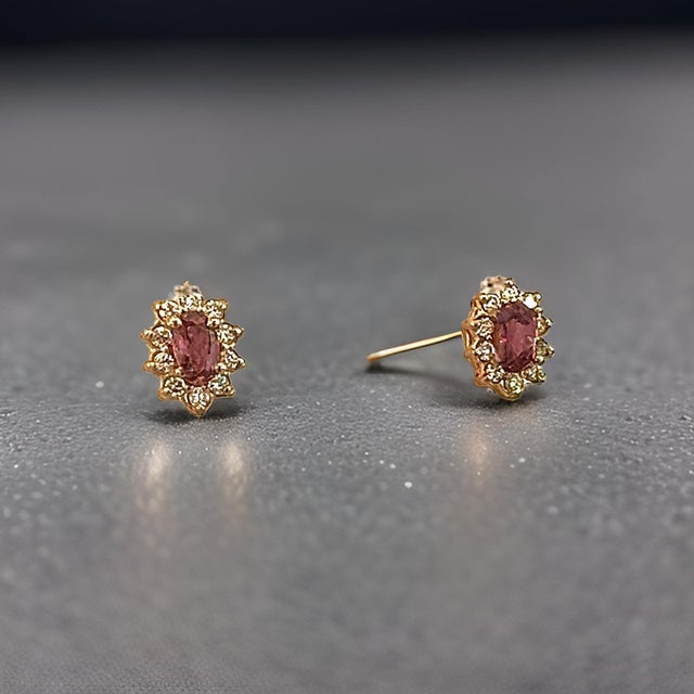 2010s Natural Sapphire Diamond Stud Earrings 14k W Gold 0.90 TCW Certified For Sale - Image 5 of 10