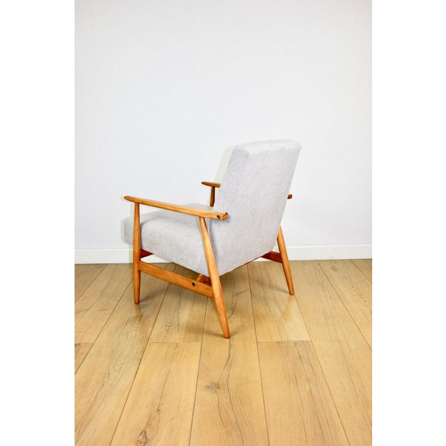 Wood Lis Chair in Light Green from Henryk Lis, 1970s For Sale - Image 7 of 13