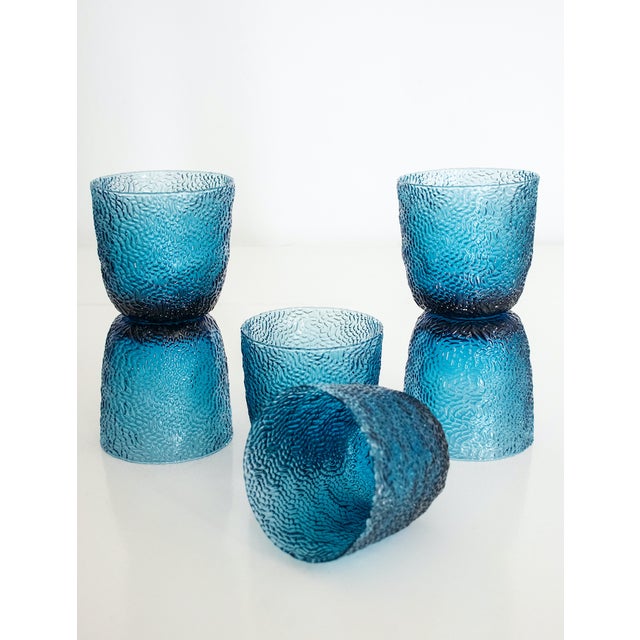 Blue Italian Tequila Glasses by Maryana Iskra, Set of 6 For Sale - Image 8 of 13