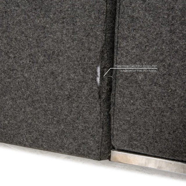 Zanotta Alfa Corner Sofa in Gray Upholstery from Zanotta For Sale - Image 4 of 11