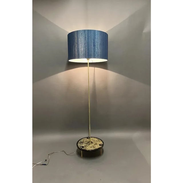 Floor Lamp in Fractal Resin, 1970s, in Very Good conditions. Designed 1970 to 1979 European Plug (up to 250V).The wiring...
