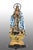 Description: Antique Neapolitan sculpture depicting the Immaculate Virgin Mary, with hands and feet made of wood and a...