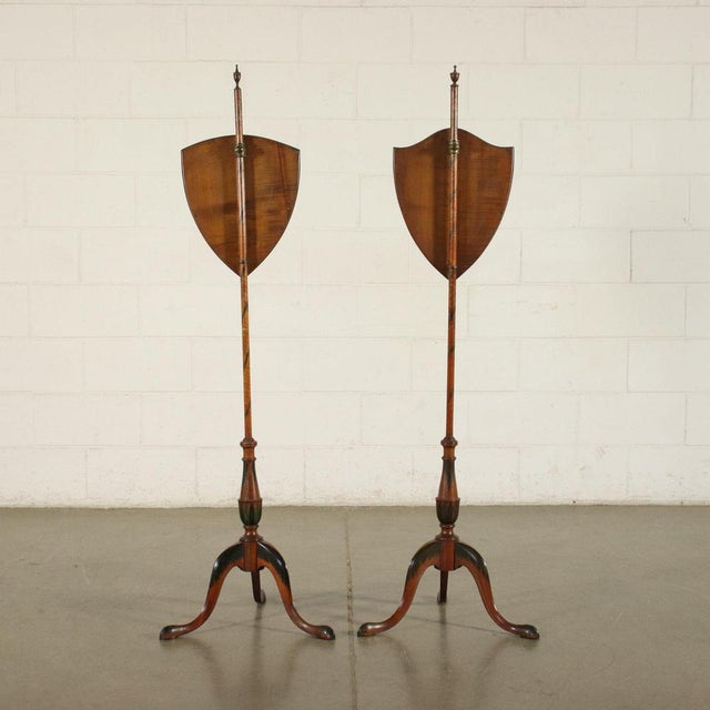 19th Century George IV Satinwood Fabric Screen Poles, England For Sale - Image 13 of 15