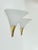 Wall Lights in Opaline Glass and Brass from Limburg, Germany, 1970, Set of 2 For Sale - Image 3 of 8