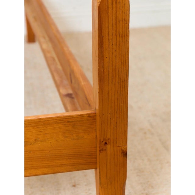 Wood Pine Rustic Vintage Bed and Post For Sale - Image 7 of 8