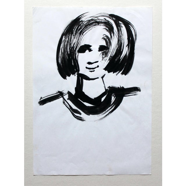 Anna Zawadka, Between Women, Ink on Paper, in Flawless conditions. Designed 1990 to 1999 This piece has an attribution...