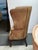Late 20th Century George III Studded Leather Wingback Chair For Sale - Image 5 of 12