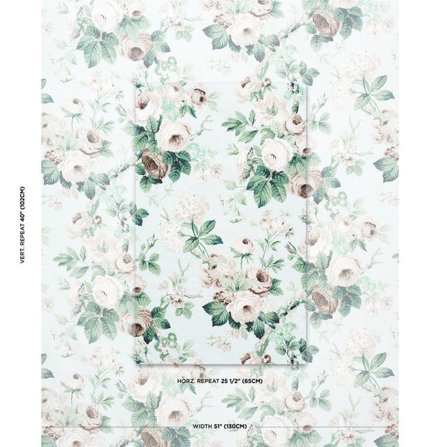 Voluptuous rose blossoms are the hallmark of Nancy Floral, a crisp glazed cotton that is printed in France. It's an...