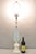 Vintage Murano Italian Mid Century Modern Blue Blown Glass Marble Base Table Lamp. Circa Mid 20th Century. Measurements:...