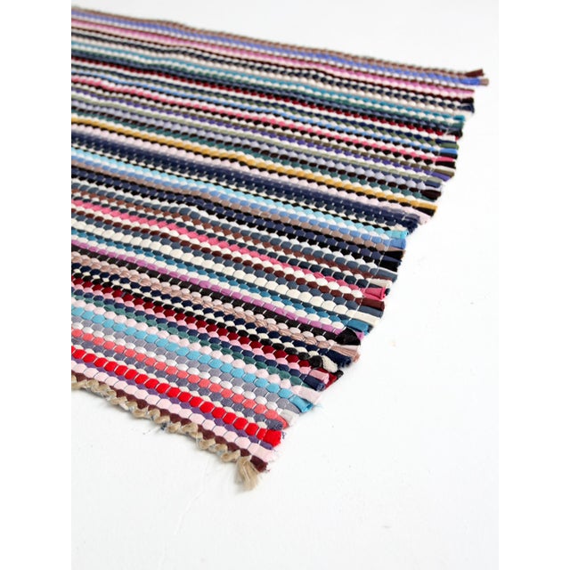 Vintage Rag Rug 1'9 x 2'8" Chairish