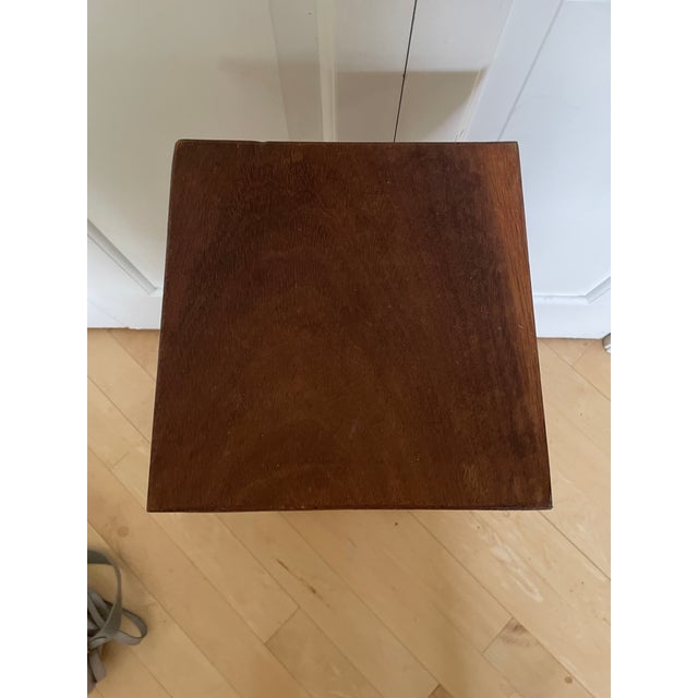 Antique Wooden Carved Column Pedestal Plant Stand For Sale In Chicago - Image 6 of 12