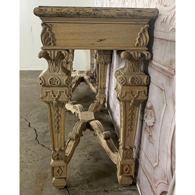 Pair of French Baroque Louis XIV Style Console Tables For Sale - Image 18 of 18