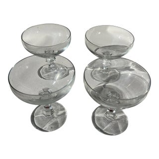 1970s Collection of Bamboo Stemmed Glasses For Sale