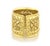 Late 20th Century Etruscan 18k Yellow Gold 16mm Wide Fancy Cuff Band Ring Size 5.5 For Sale - Image 5 of 6
