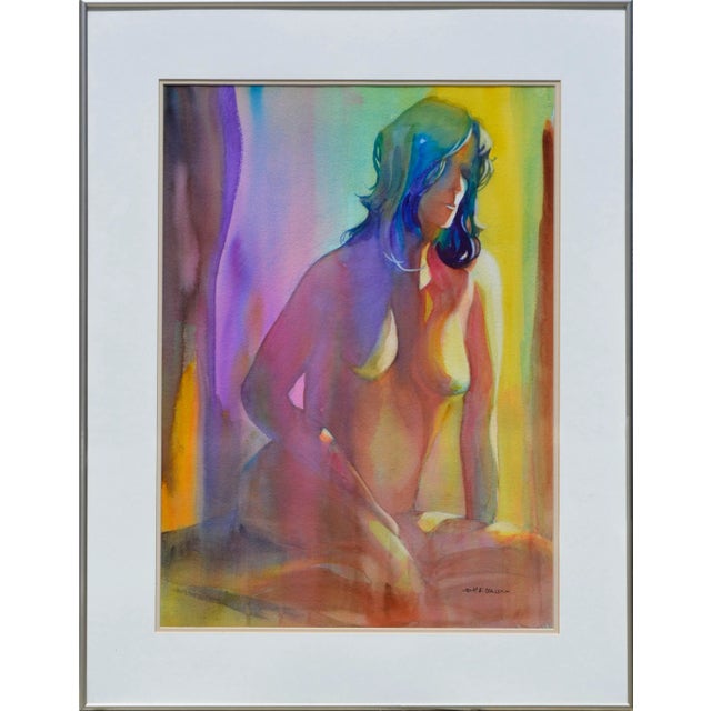 2000 - 2009 Seated Rainbow Nude Figure by M. E. 'Mike' Bailey For Sale - Image 5 of 5