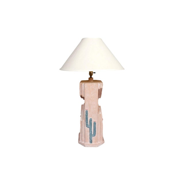 American Southwestern Adobe Village Table Lamp For Sale - Image 3 of 7