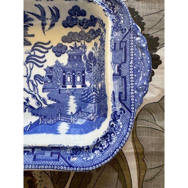 Ceramic Early 20th Century Ridgeway Blue Willow Dish For Sale - Image 7 of 7