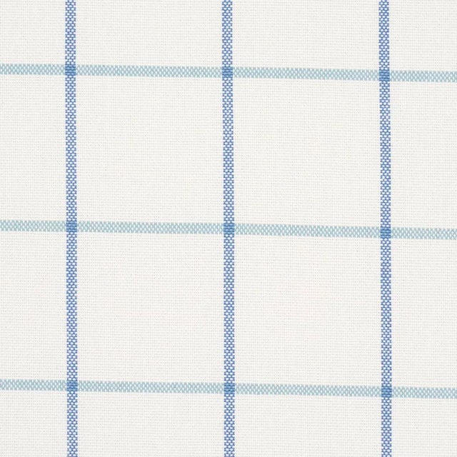Contemporary Schumacher X Mark D. Sikes Frannie Windowpane Fabric In Cobalt For Sale - Image 3 of 4