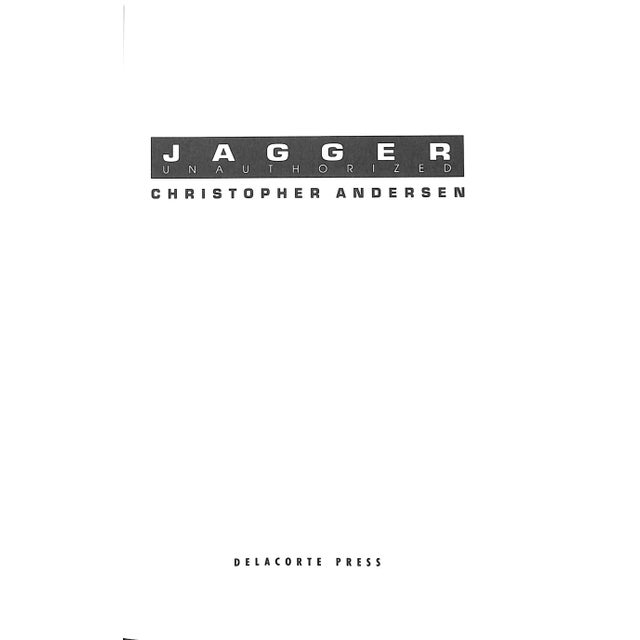 Traditional "Jagger: Unauthorized" 1993 Andersen, Christopher For Sale - Image 3 of 10