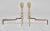 American American 19th Century Brass Andirons- a Pair For Sale - Image 3 of 6