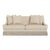 Bunny Williams Home Natural Performance Chenille Herringbone with Beige Buillon Fringe For Sale