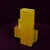 Geometric Twin-Column Ceramic Vase Space Age, Italy 1970, 1980s For Sale - Image 6 of 18