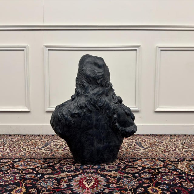 Lucas Faydherbe, Bust of Hercules, 1800s, Earthenware For Sale - Image 4 of 10