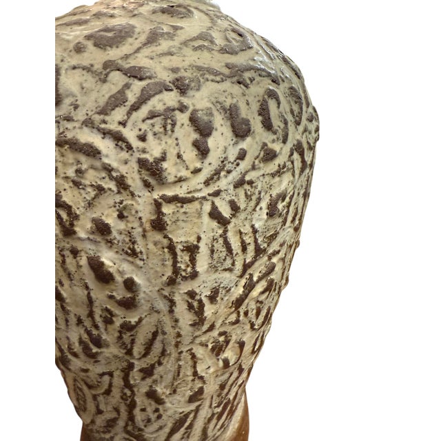 1970s 1970s Modern Brutalist Form Clay Table Lamp Clay Table Lamp For Sale - Image 5 of 5