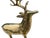 Brass XL Deer Christmas Figurine For Sale - Image 13 of 13