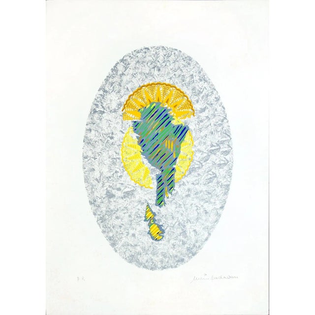Peacock - Original Lithograph by Mario Padovan - 1970s 1970s For Sale