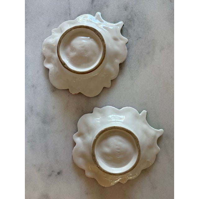 Ceramic Vintage Neuwirth Majolica Strawberry Plates - a Pair For Sale - Image 7 of 8