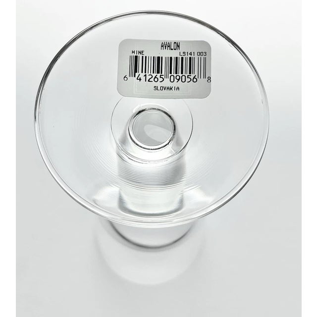 Mikasa Mikasa “Avalon” Set of 4 Clear Wine Glasses For Sale - Image 4 of 4