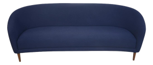 Lillemor Three-Seater Sofa in Blue Hallingdal Fabric by Finn Juhl, 2010s