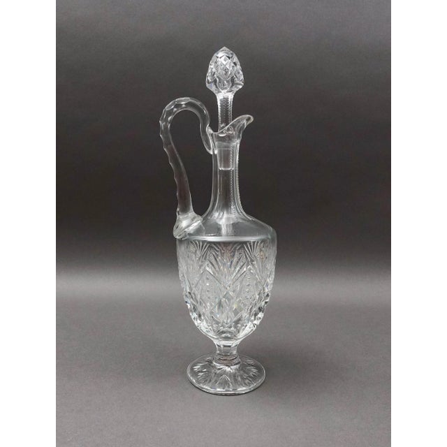 Mid 20th Century Mid 20th Century St. Louis France Florence Pineapple Cut Crystal Wine Decanter With Stopper For Sale - Image 5 of 10