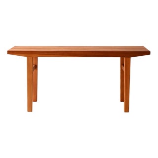 Scandinavian Pine Bench, 1960s For Sale