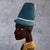 Wood Vintage African Hand Carved Wood Colon Statue Gentleman Figure Yellow Suit 19" For Sale - Image 7 of 10