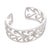 Contemporary Vintage 1.60 Carat Diamond 18k White Gold Cuff Bracelet For Sale - Image 3 of 5