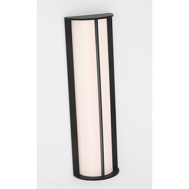 2020s Barbara Barry for Visual Comfort Signature Phinn 18" Linear Bath Sconce in Modern Iron with White Glass For Sale - Image 5 of 9