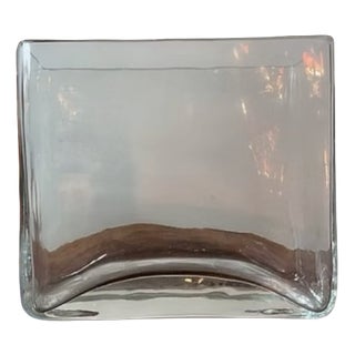 Danish Glass Vase, 1970s For Sale